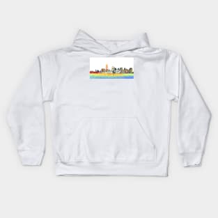 New York Skyline Cartoon Kids Hoodie